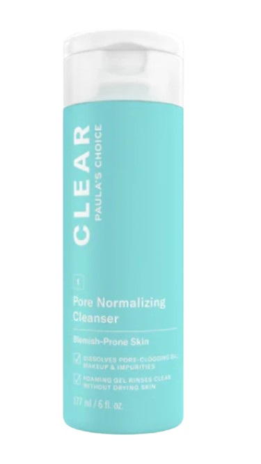 Paula's Choice CLEAR Pore Normalizing Cleanser, Salicylic Acid Acne Face Wash, Redness & Blackheads