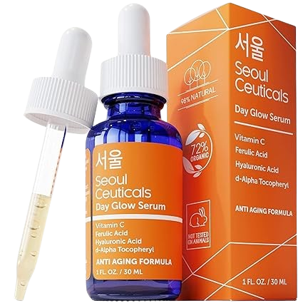 SeoulCeuticals Korean Skin Care 20% Vitamin C Hyaluronic Acid Serum + CE Ferulic Acid