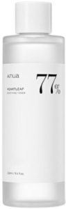 nua Heartleaf 77% Soothing Toner I pH 5.5 Trouble Care, Calming Skin, Refreshing, Hydrating, Purifying, Cruelty Free, Vegan,(250ml 8.45 fl.oz.)